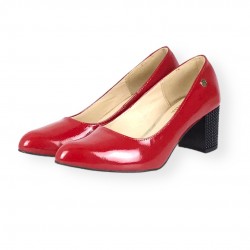 Lux by Dessi 017 női cipő piros lakk